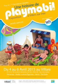 Exposition Vente de jouets Playmobil à Villers Sur Mer organisé par Smile-Compagnie. Du 4 au 6 avril 2015 à Villers-Sur-Mer. Calvados. 